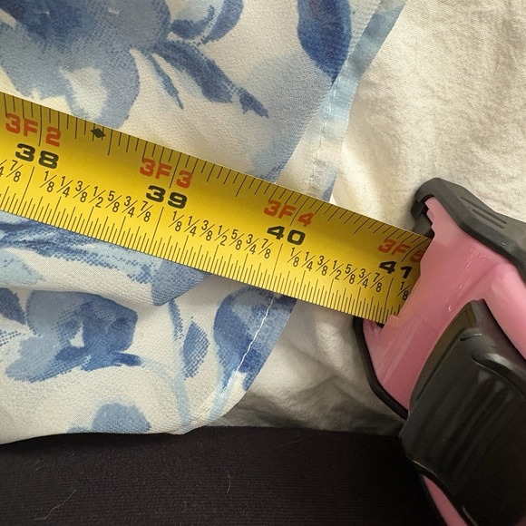 Abercrombie & Fitch Romantic Blue Floral Maxi Dress Cottagecore Summer M - Picture 11 of 13